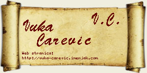 Vuka Carević vizit kartica